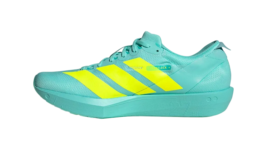 Adizero Adios 9 Flash Aqua Lucid Lemon