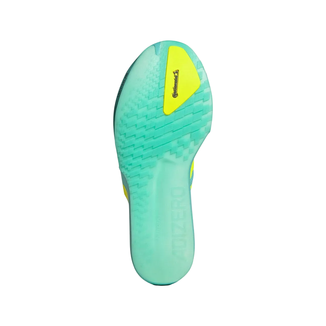 Adizero Adios 9 Flash Aqua Lucid Lemon