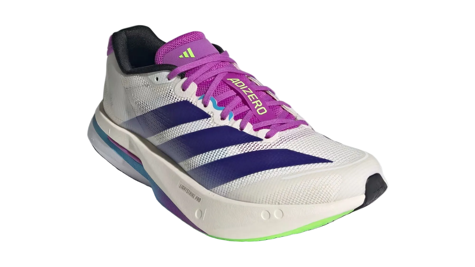 Adizero Boston 13 White Purple Burst Women