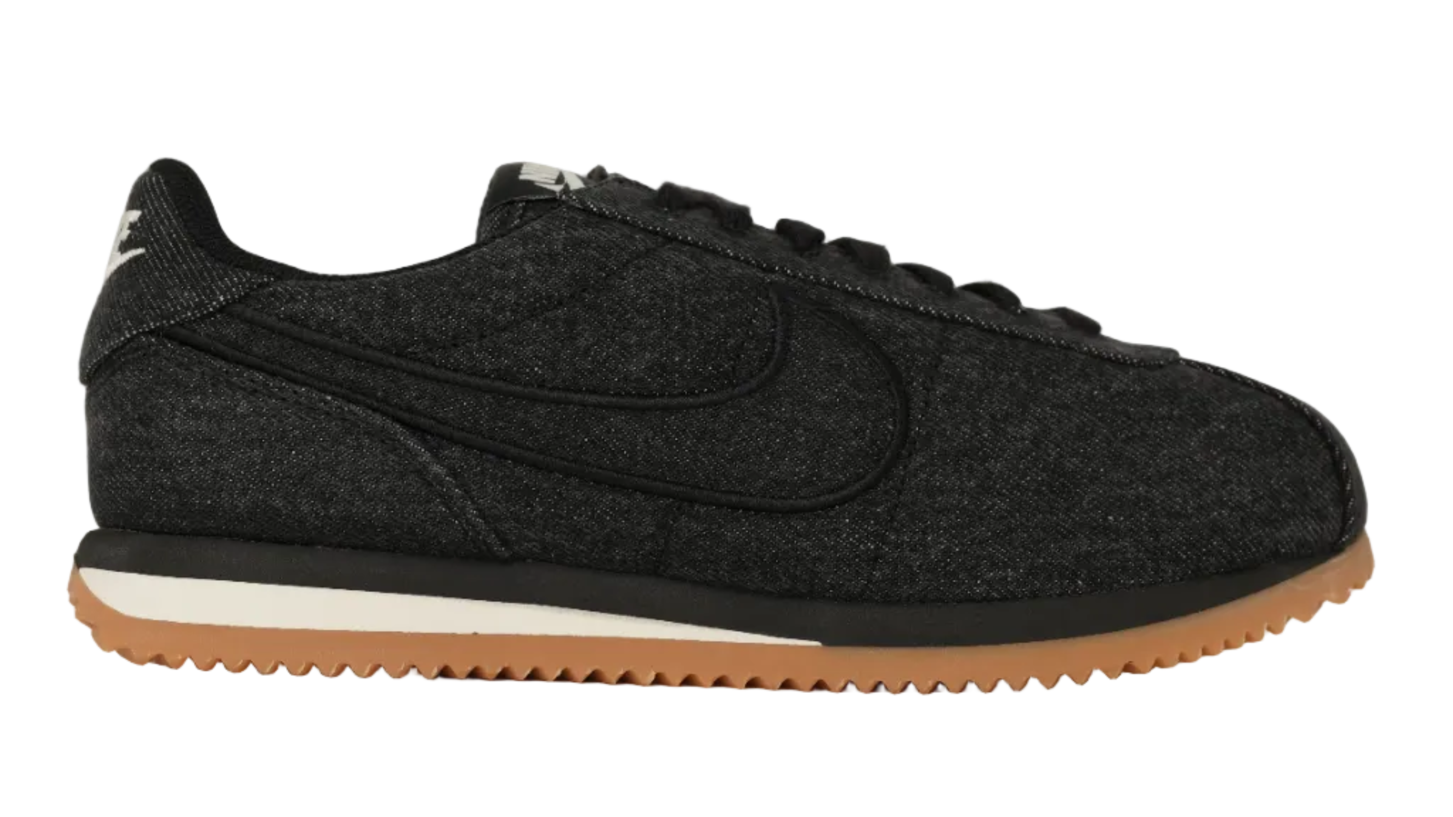 Womens Cortez TXT Black Denim Women