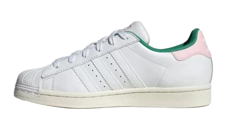 Superstar Wht Green/Pink Women