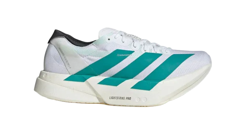 Adizero Adios Pro 4 White Pulse Teal