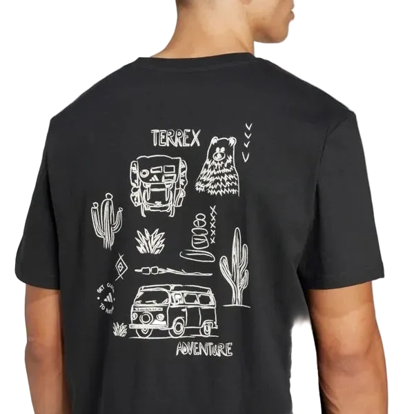 s Polygiene Graphic Tee Blk