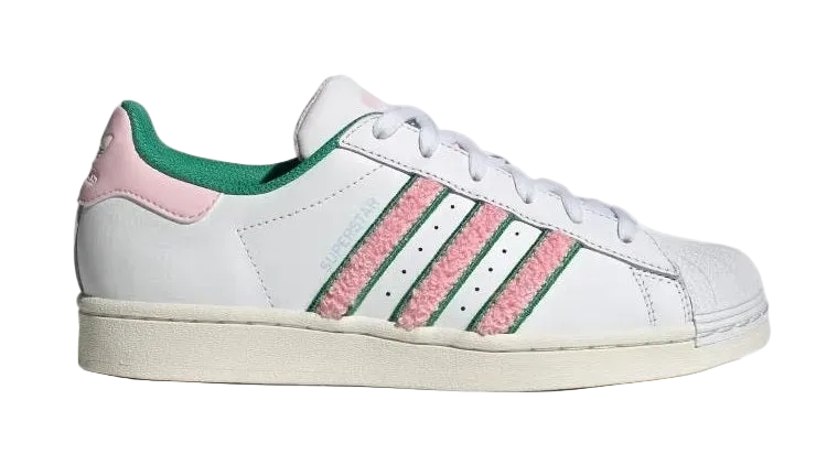 Superstar Wht Green/Pink Women