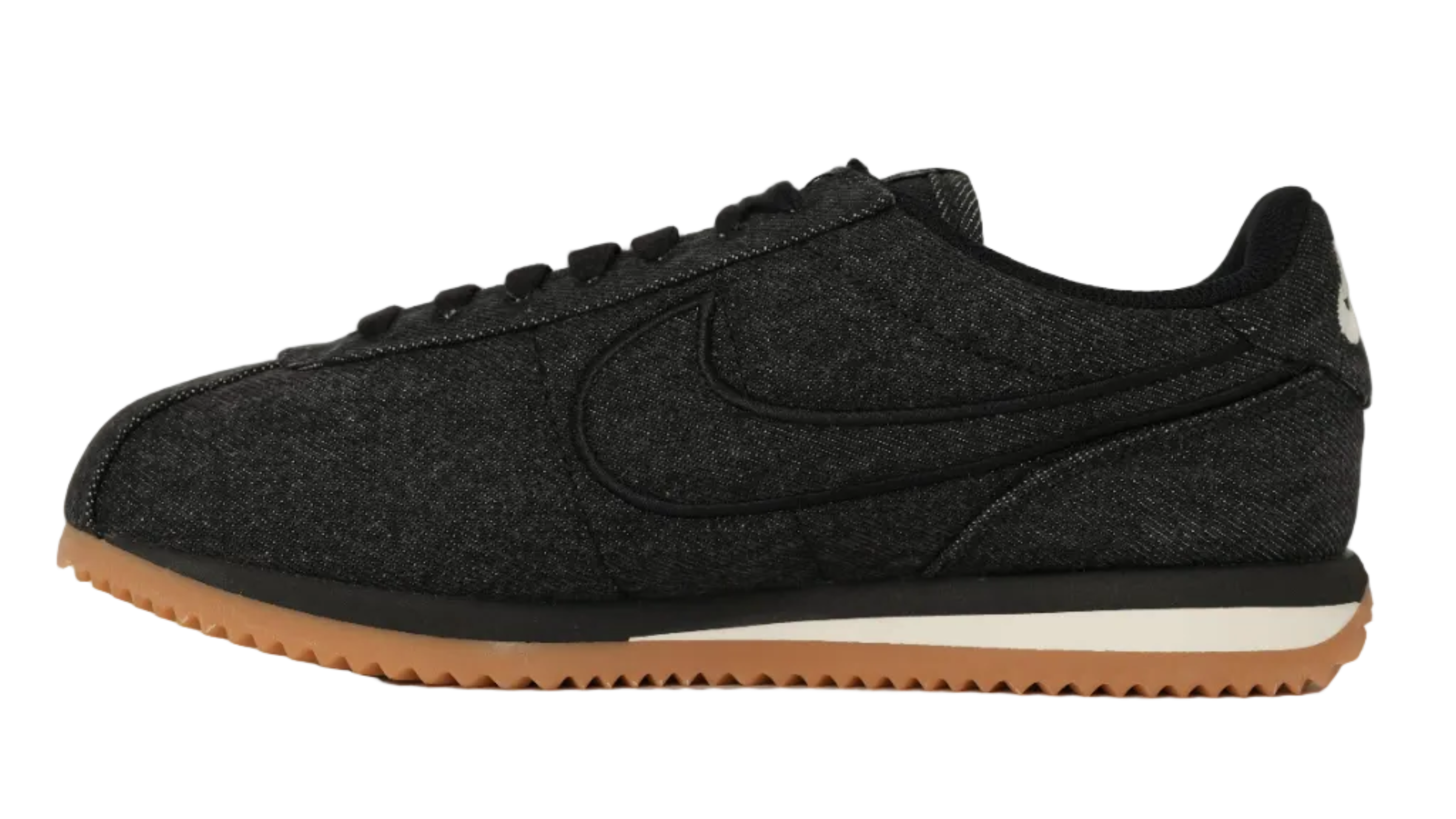 Womens Cortez TXT Black Denim Women