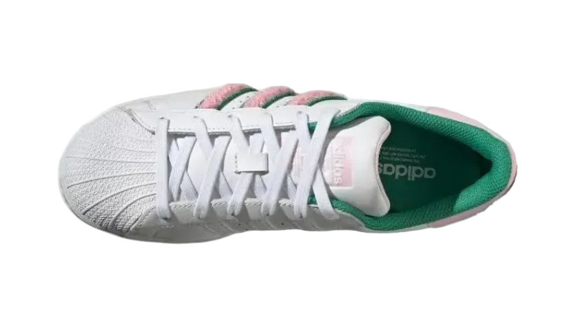 Superstar Wht Green/Pink Women