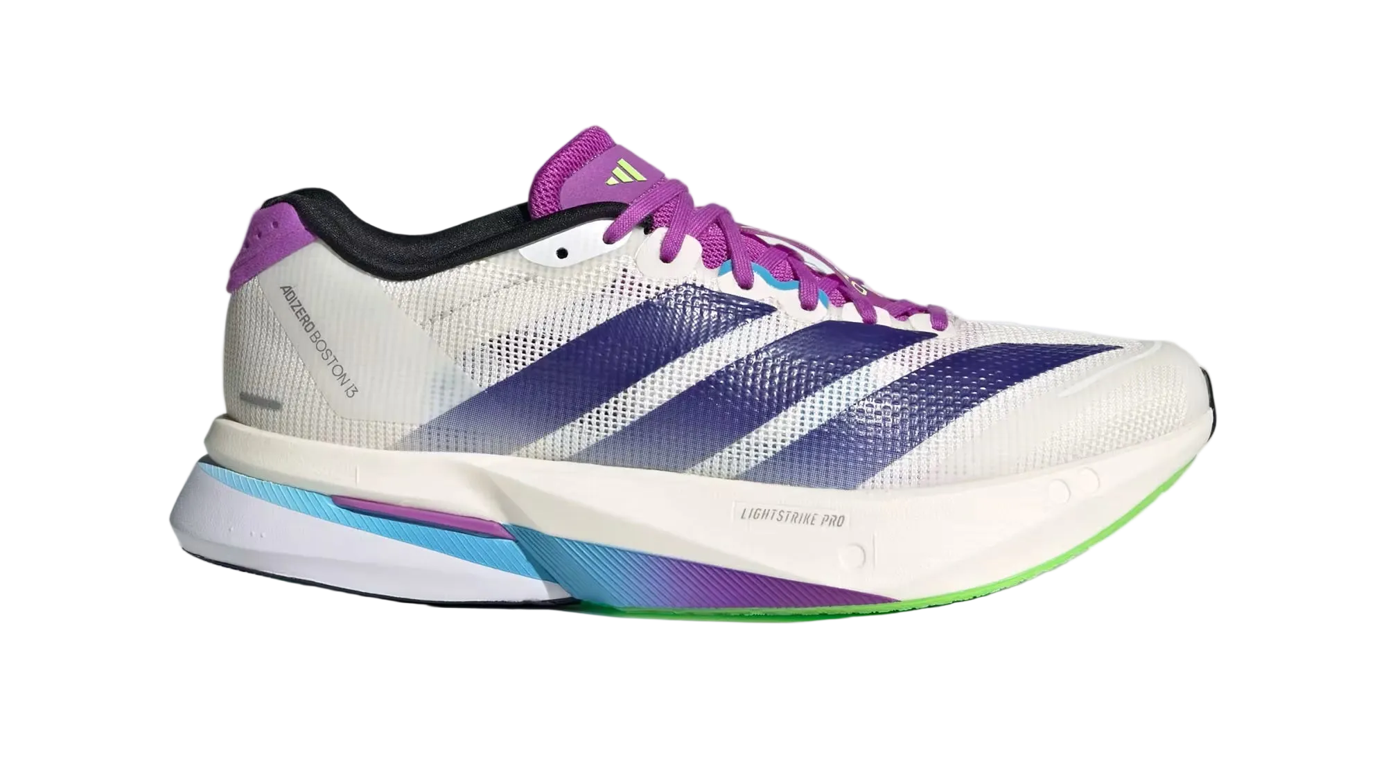 Adizero Boston 13 White Purple Burst Women