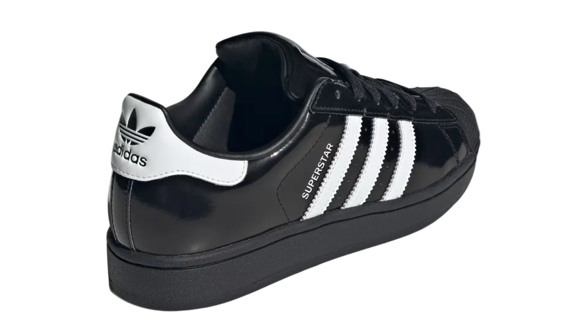 Superstar II Black White Patent Women