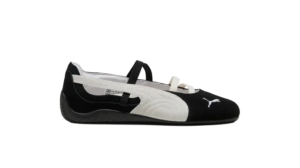 Speedcat Ballet Black/Wht Suede Women