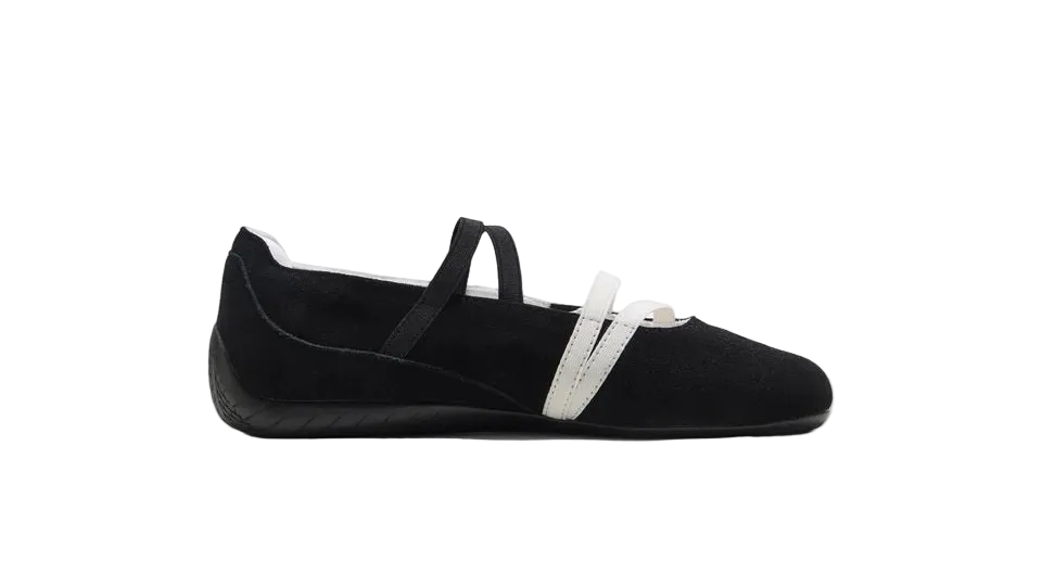 Speedcat Ballet Black/Wht Suede Women