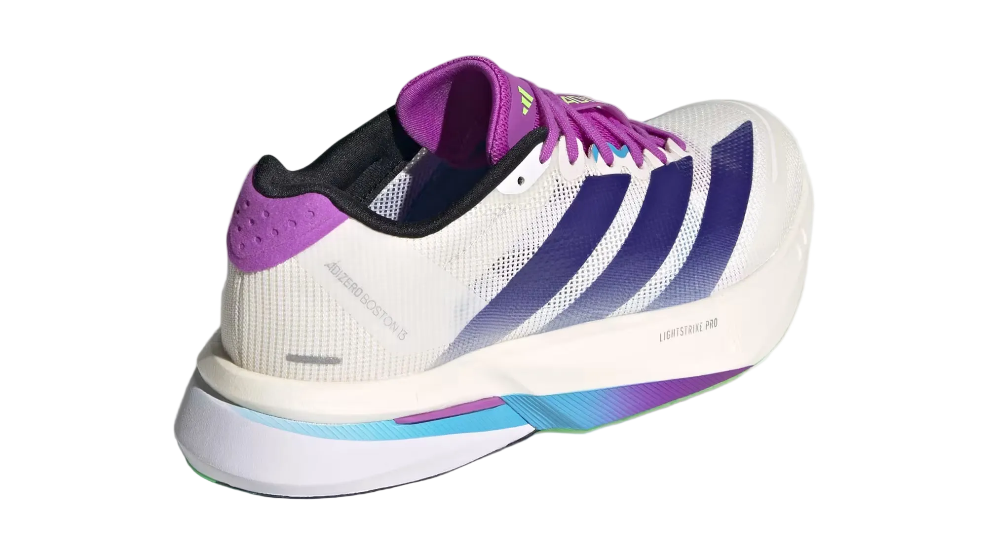 Adizero Boston 13 White Purple Burst Women
