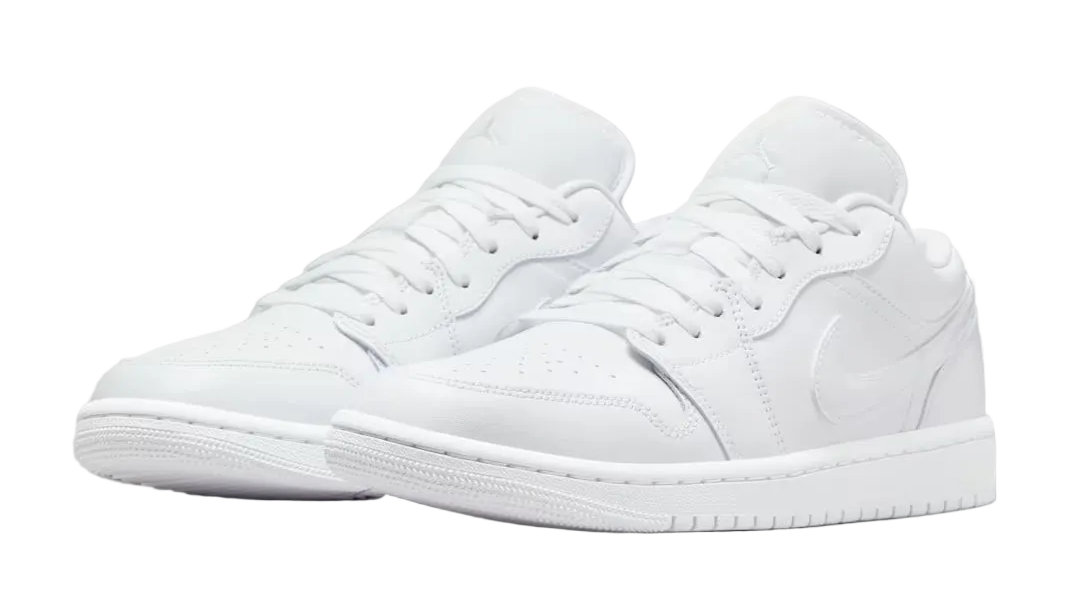 Nike Jordan 1 Low Triple Wht Women