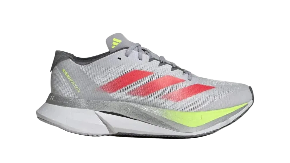 Adizero Boston 12 Grey Red Lemon Women