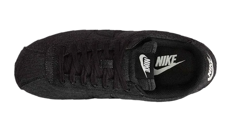 Womens Cortez TXT Black Denim Women