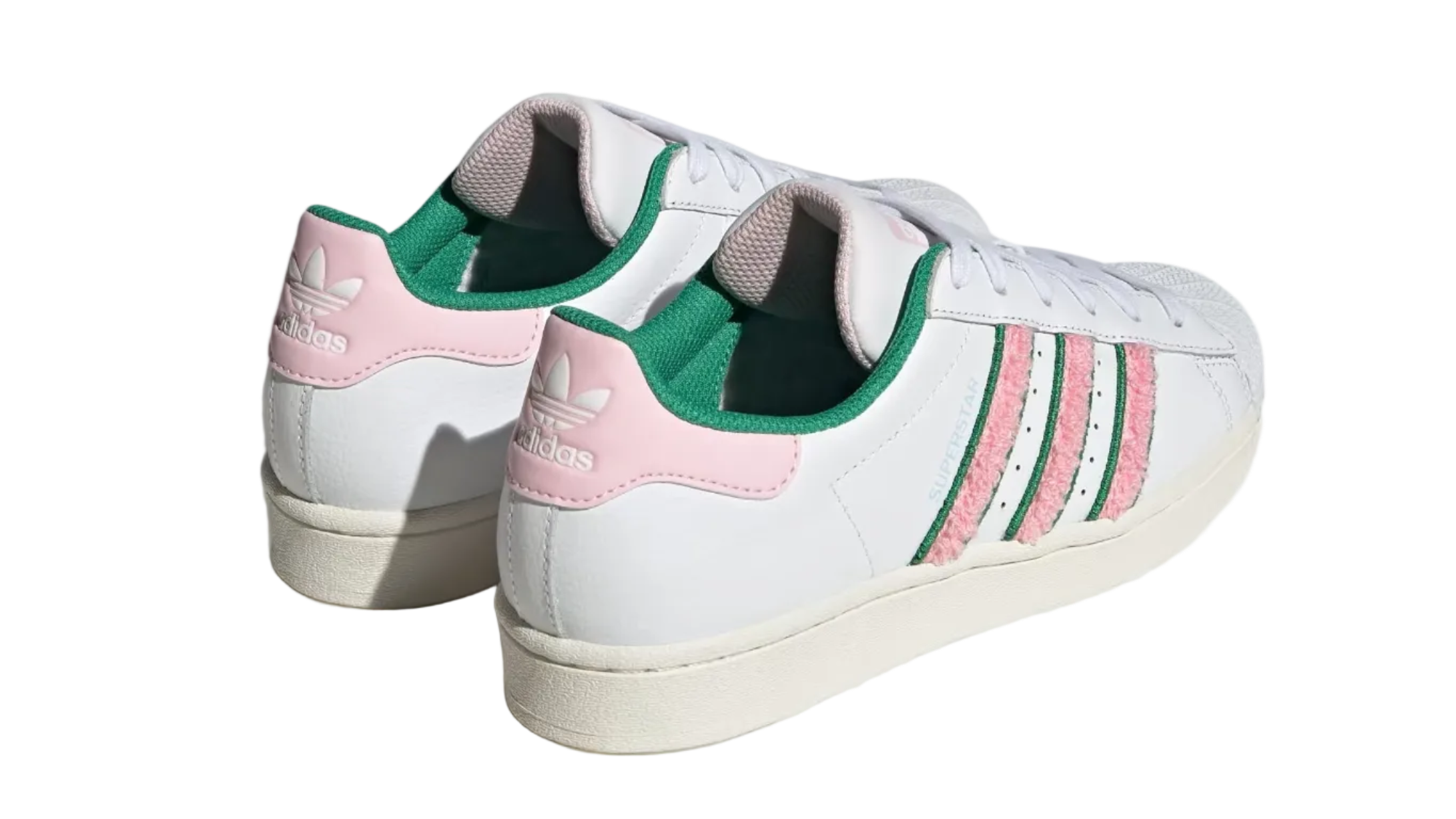 Superstar Wht Green/Pink Women