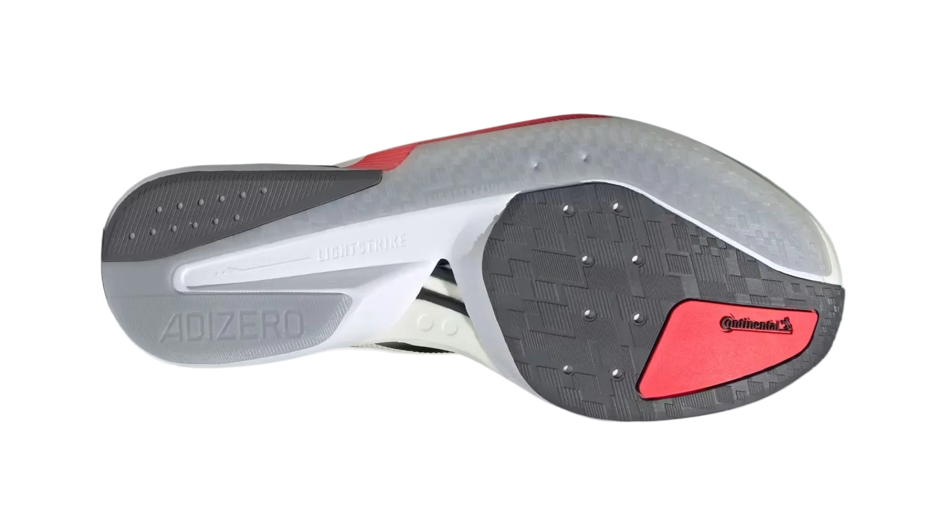 Adizero Boston 13 White Black Lucid Red