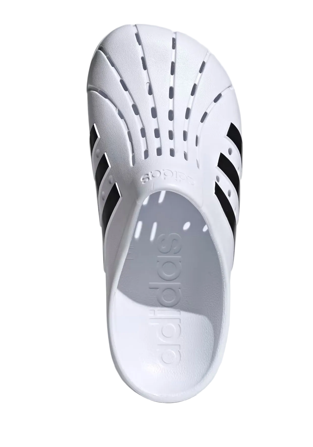 Adilette Clog White Black