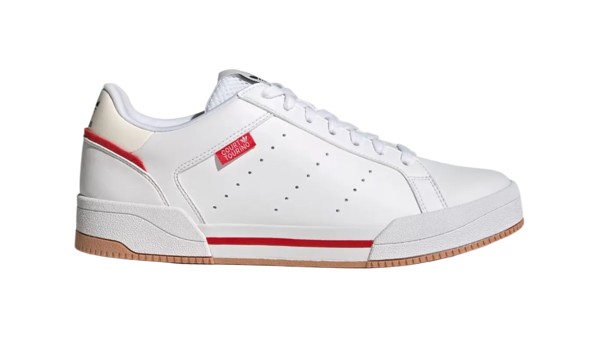 Court Tourino Cloud White Vivid Red