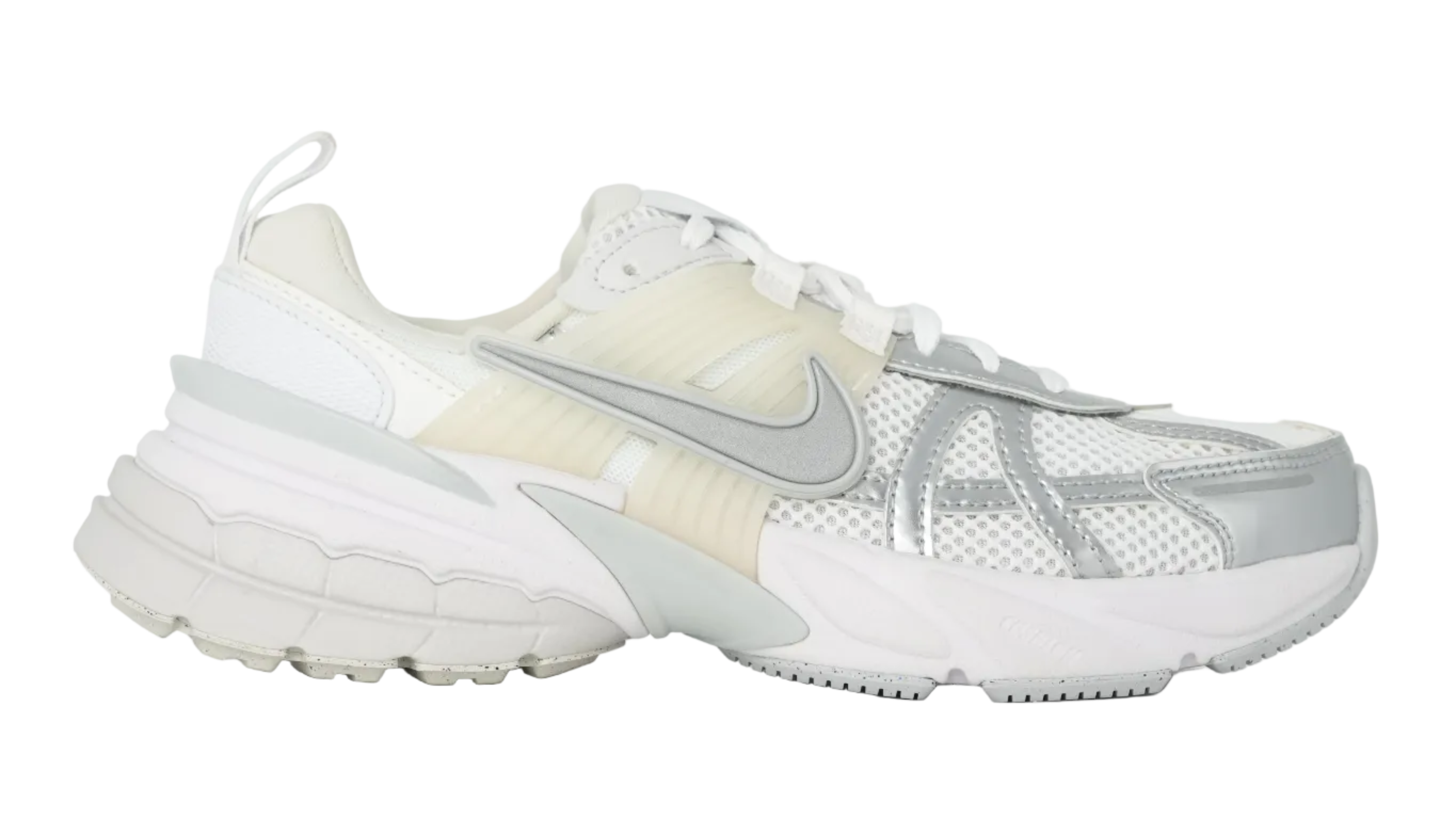V2K Run Metallic Silver White Women