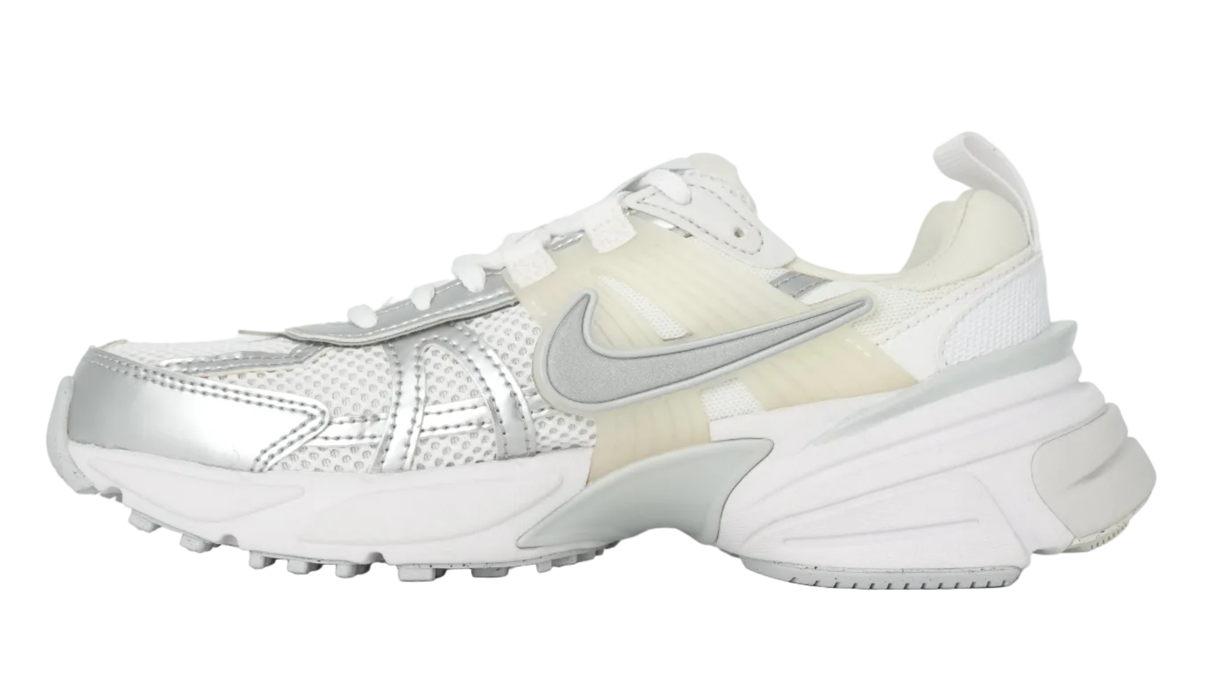 V2K Run Metallic Silver White Women