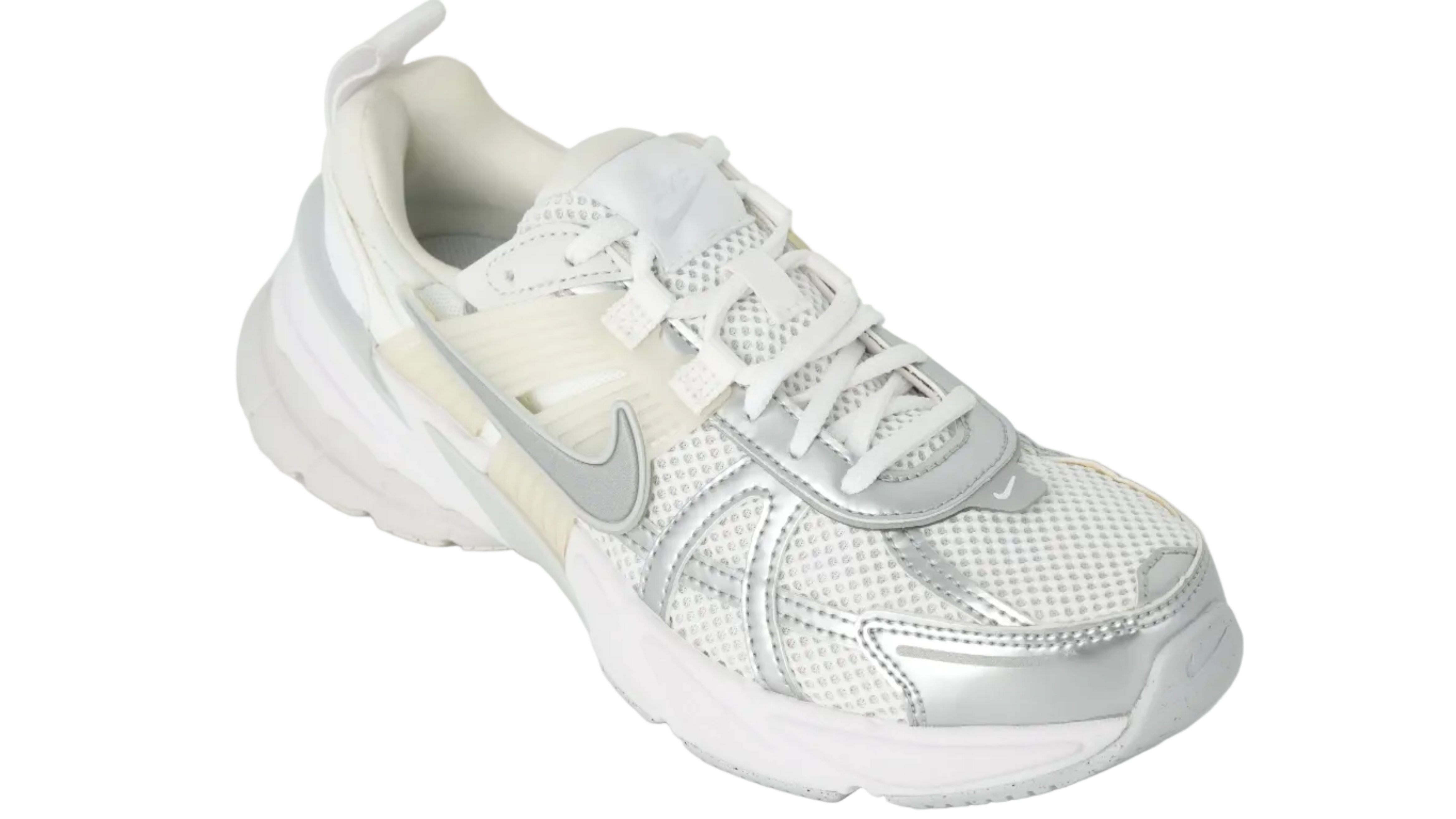 V2K Run Metallic Silver White Women