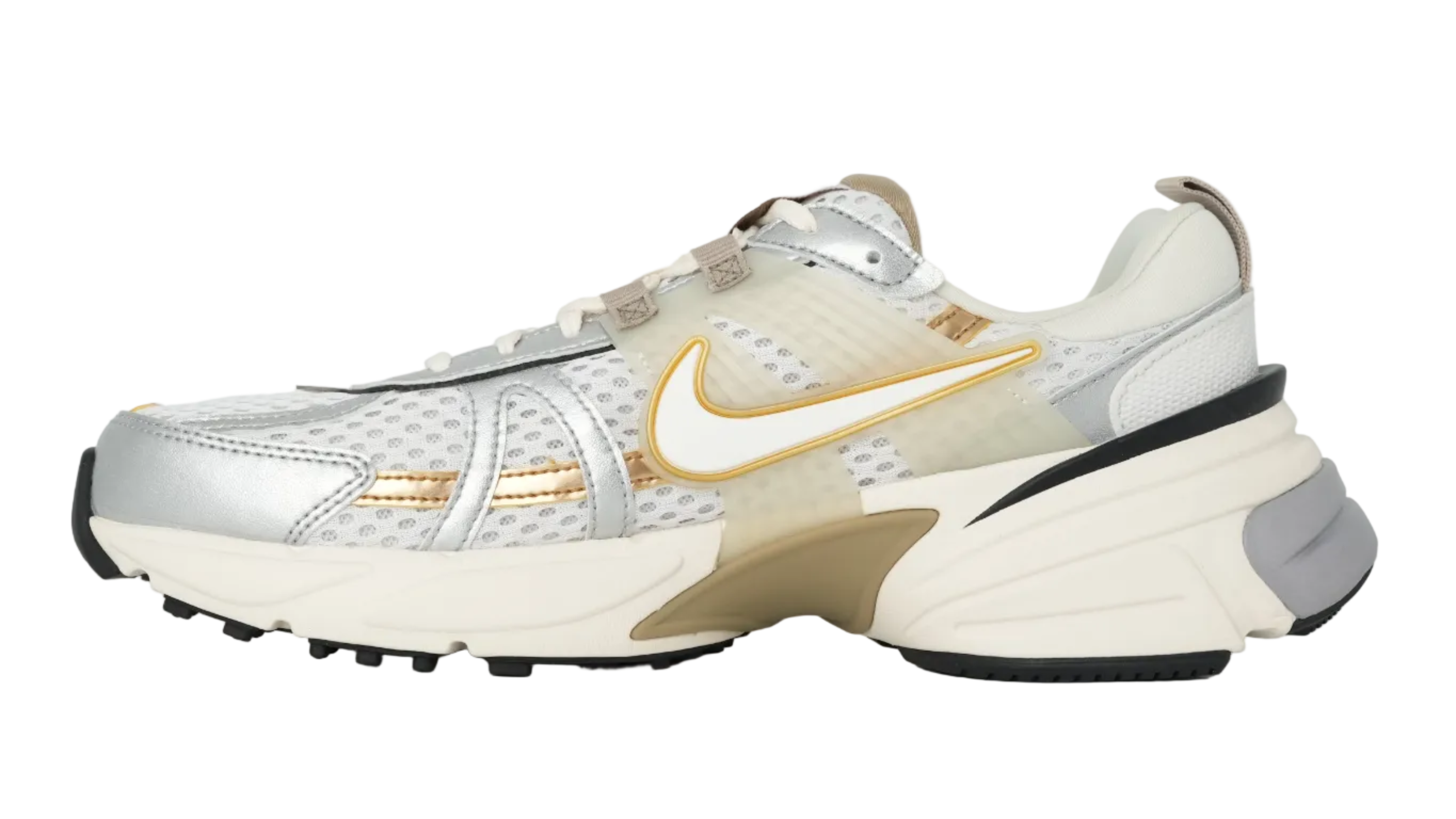 V2K Run Khaki Metallic Silver Women