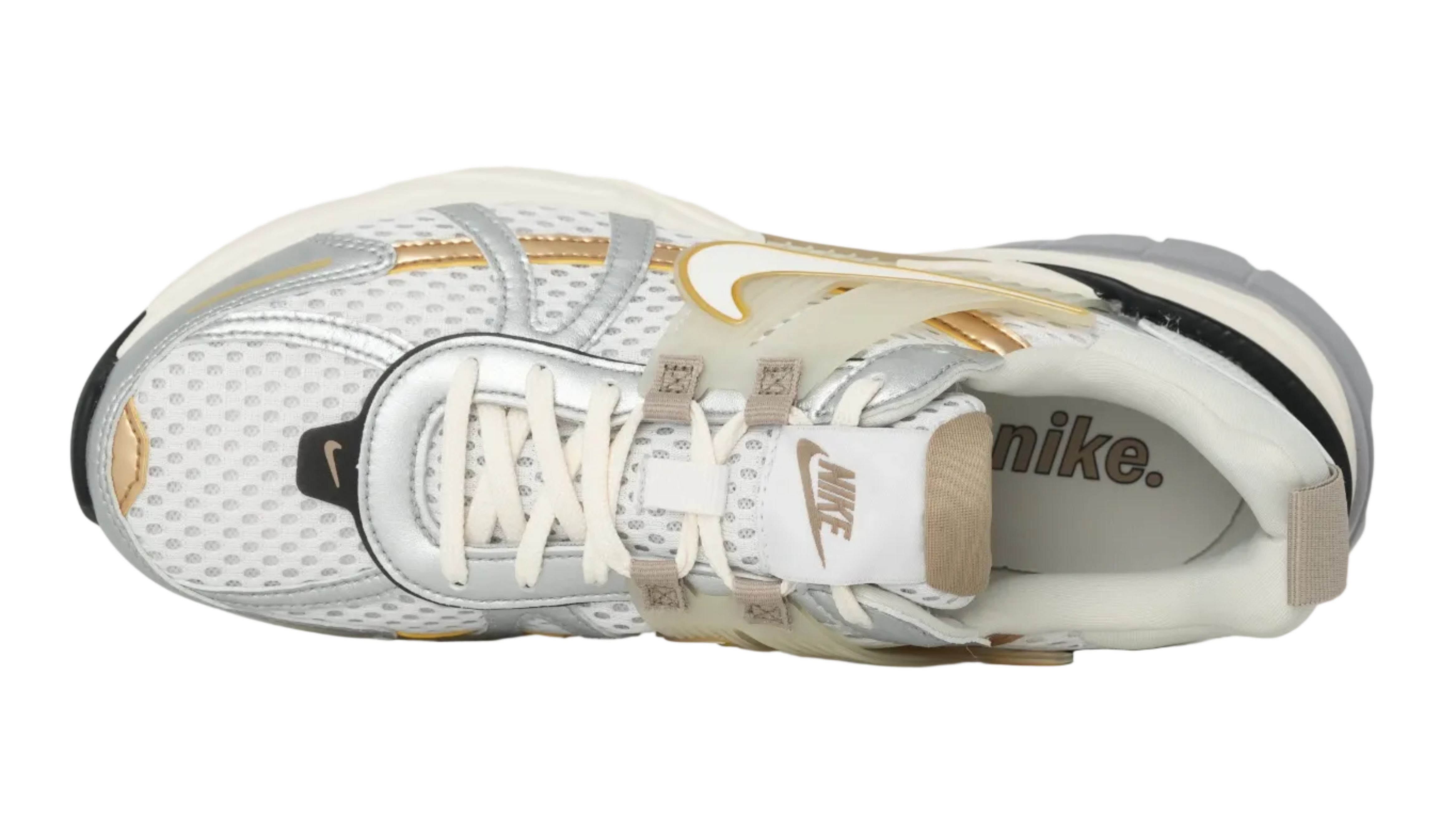 V2K Run Khaki Metallic Silver Women