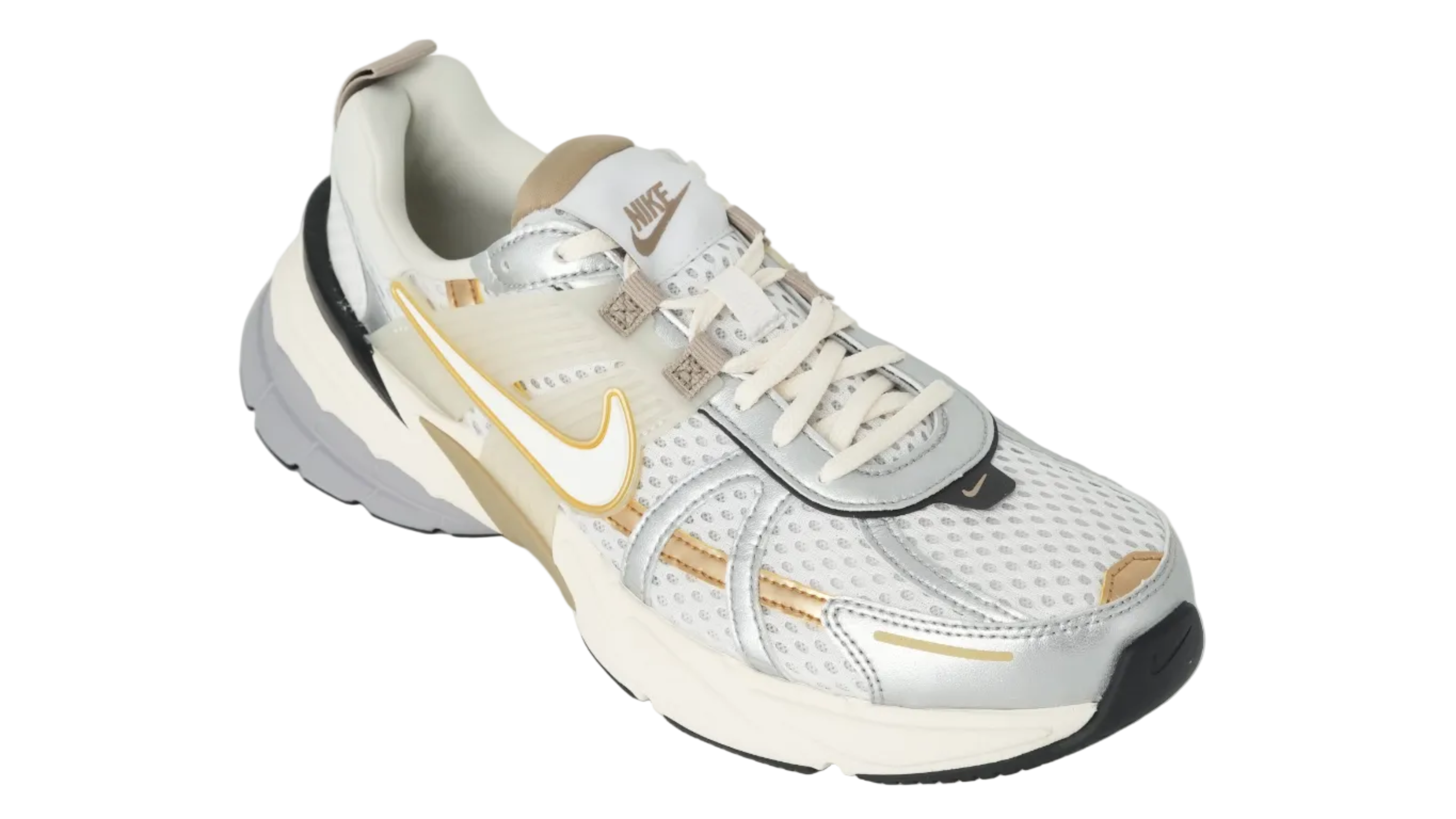 V2K Run Khaki Metallic Silver Women