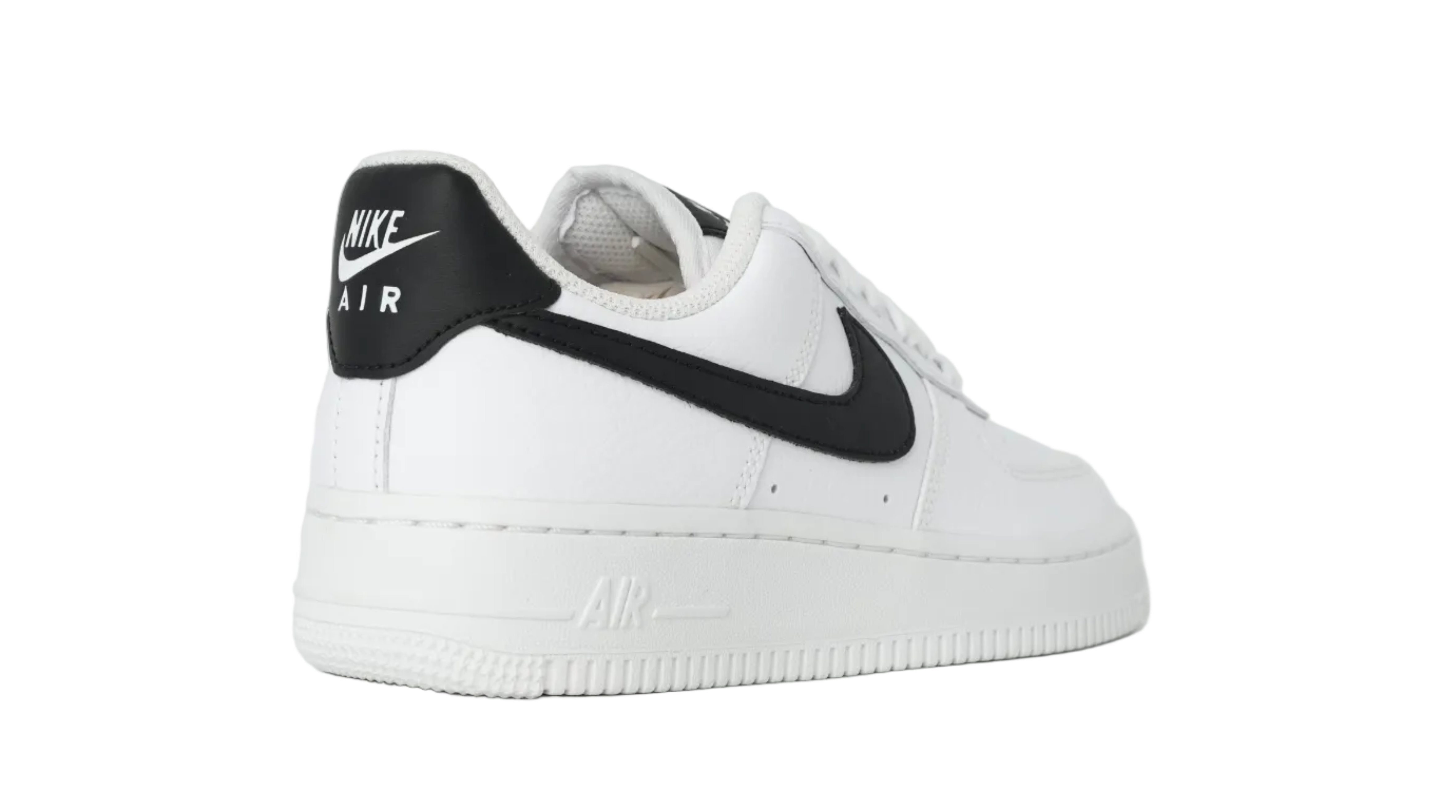 Air Force 1 Wht Blk Swoosh Women