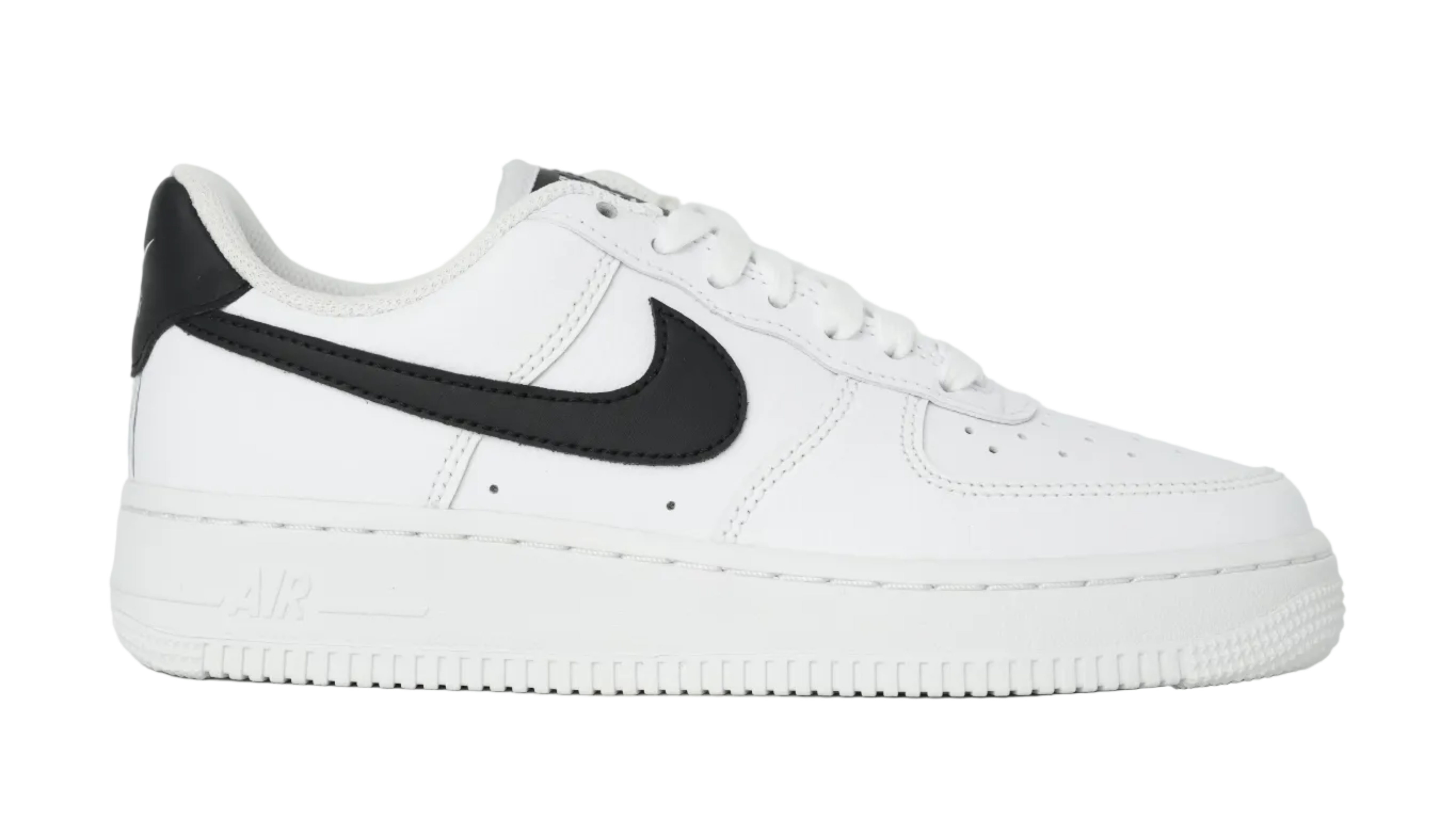 Air Force 1 Wht Blk Swoosh Women