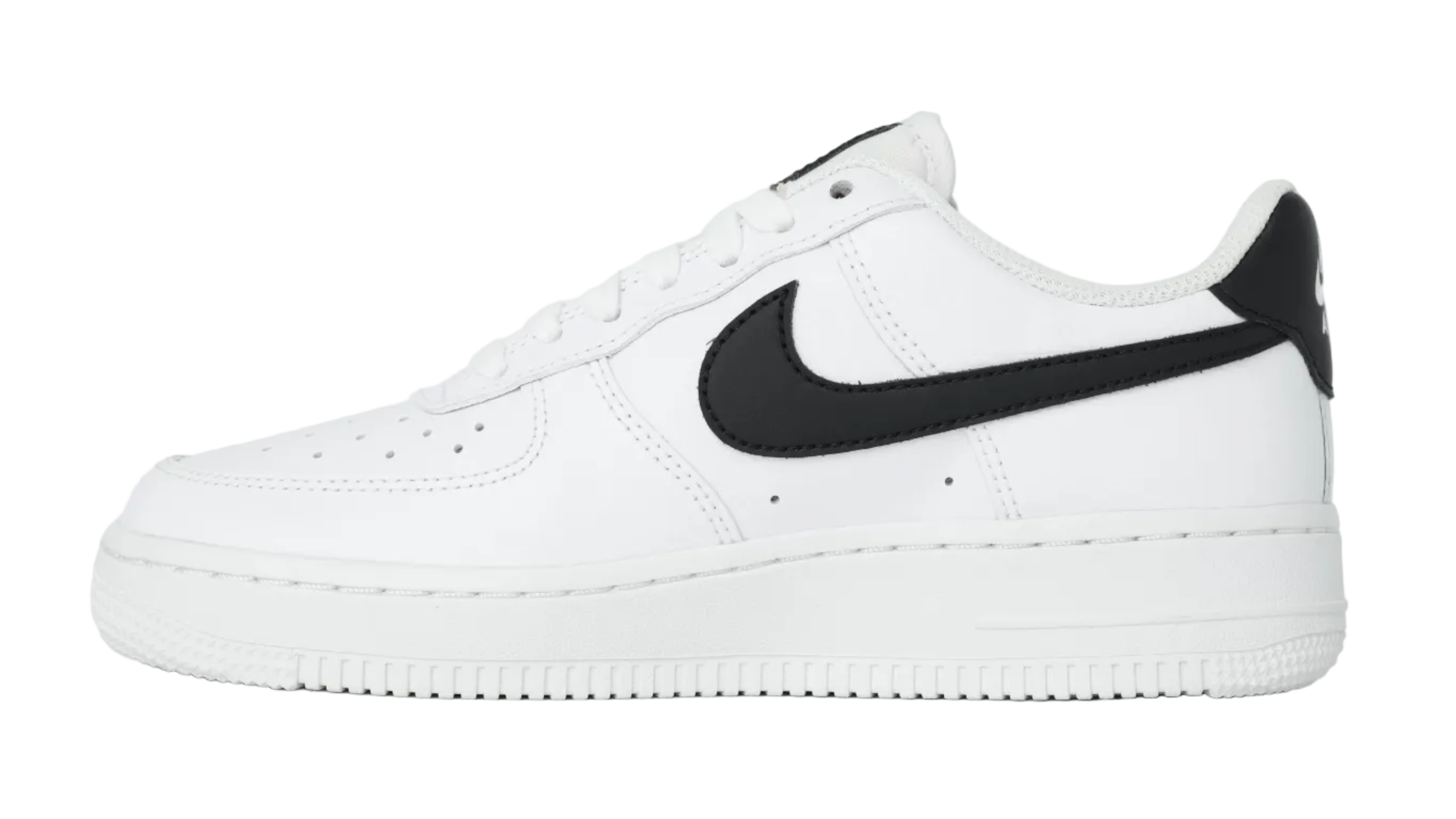 Air Force 1 Wht Blk Swoosh Women