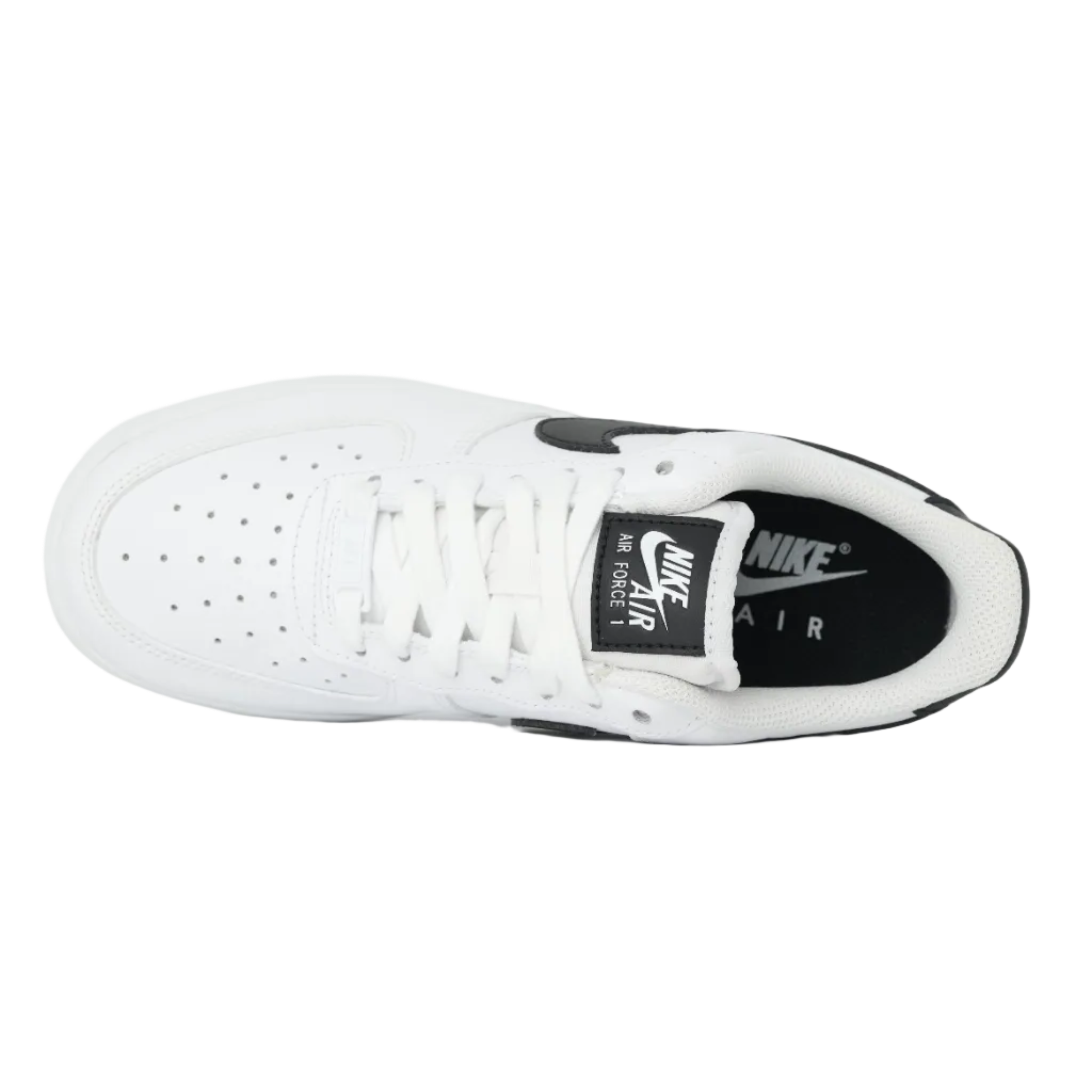 Air Force 1 Wht Blk Swoosh Women