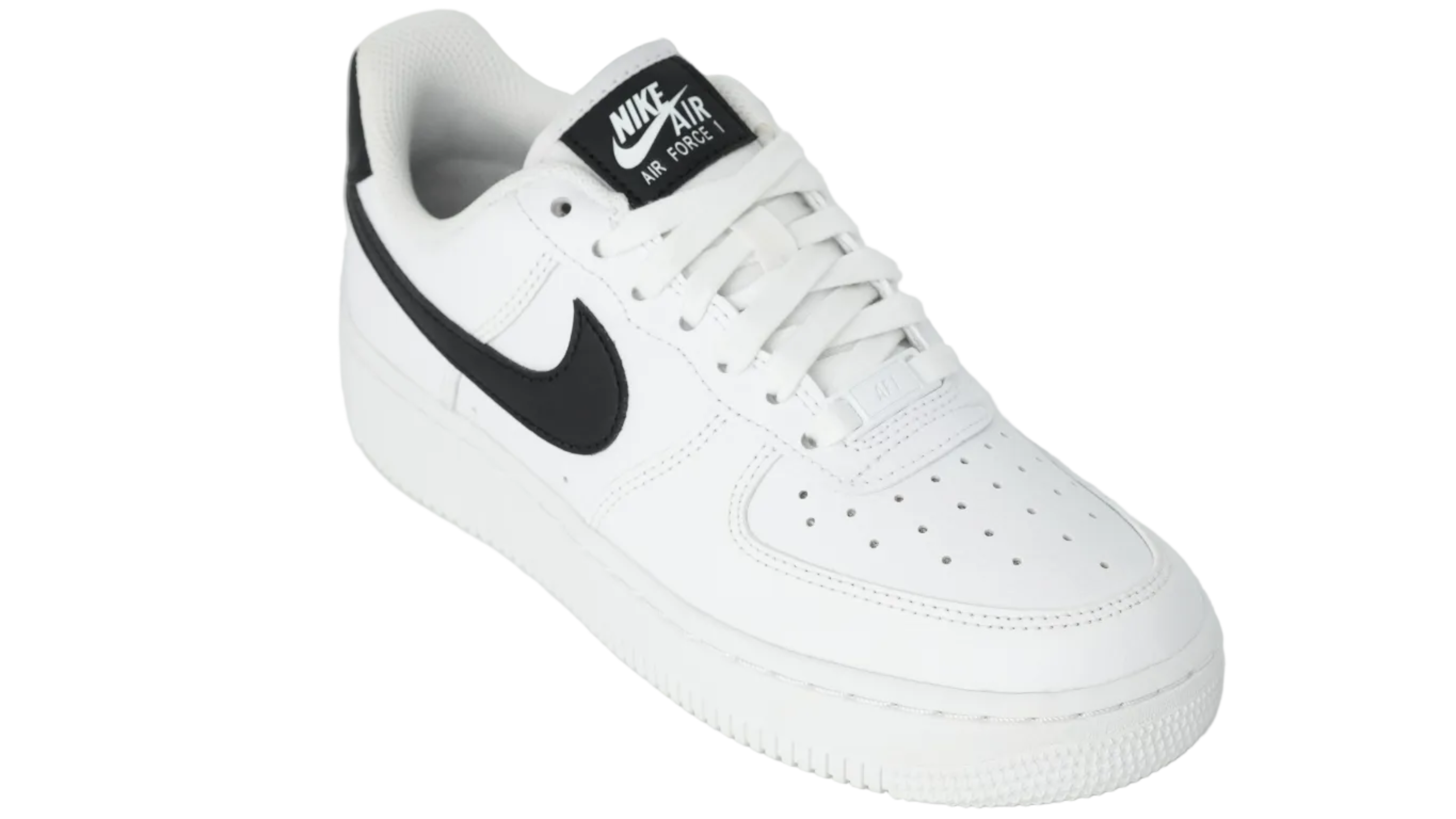 Air Force 1 Wht Blk Swoosh Women