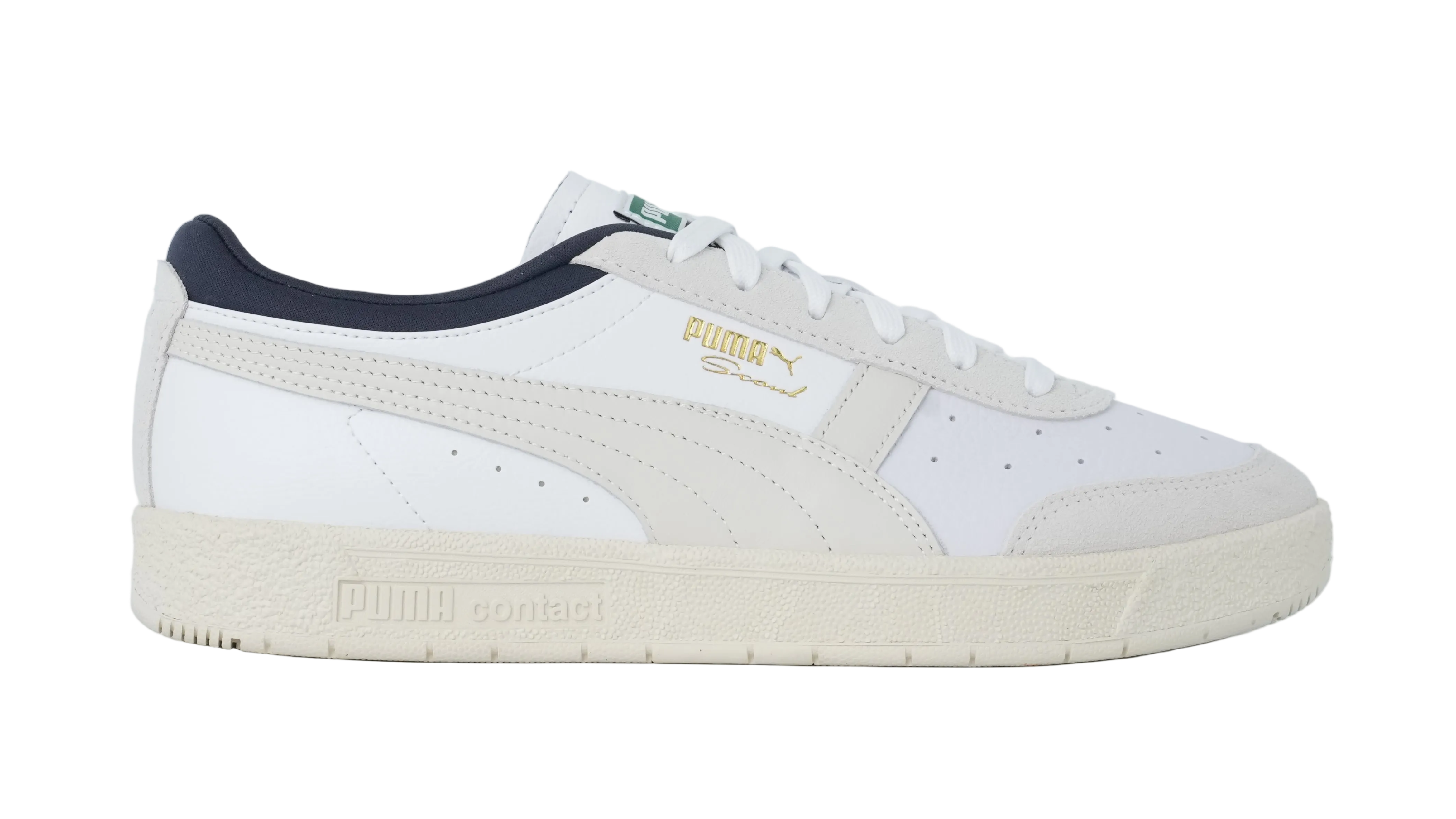 Seoul Leather White Navy
