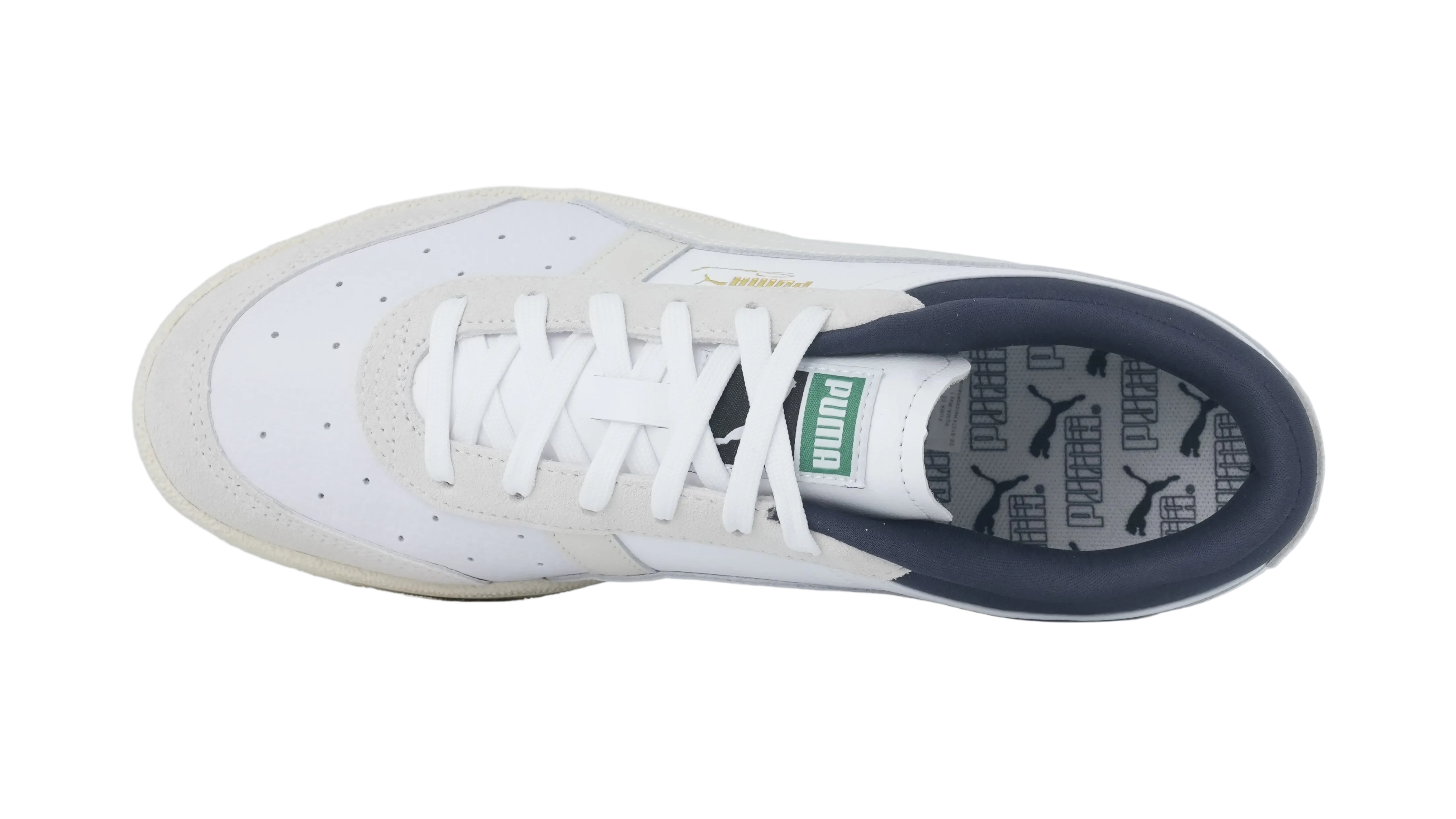 Seoul Leather White Navy