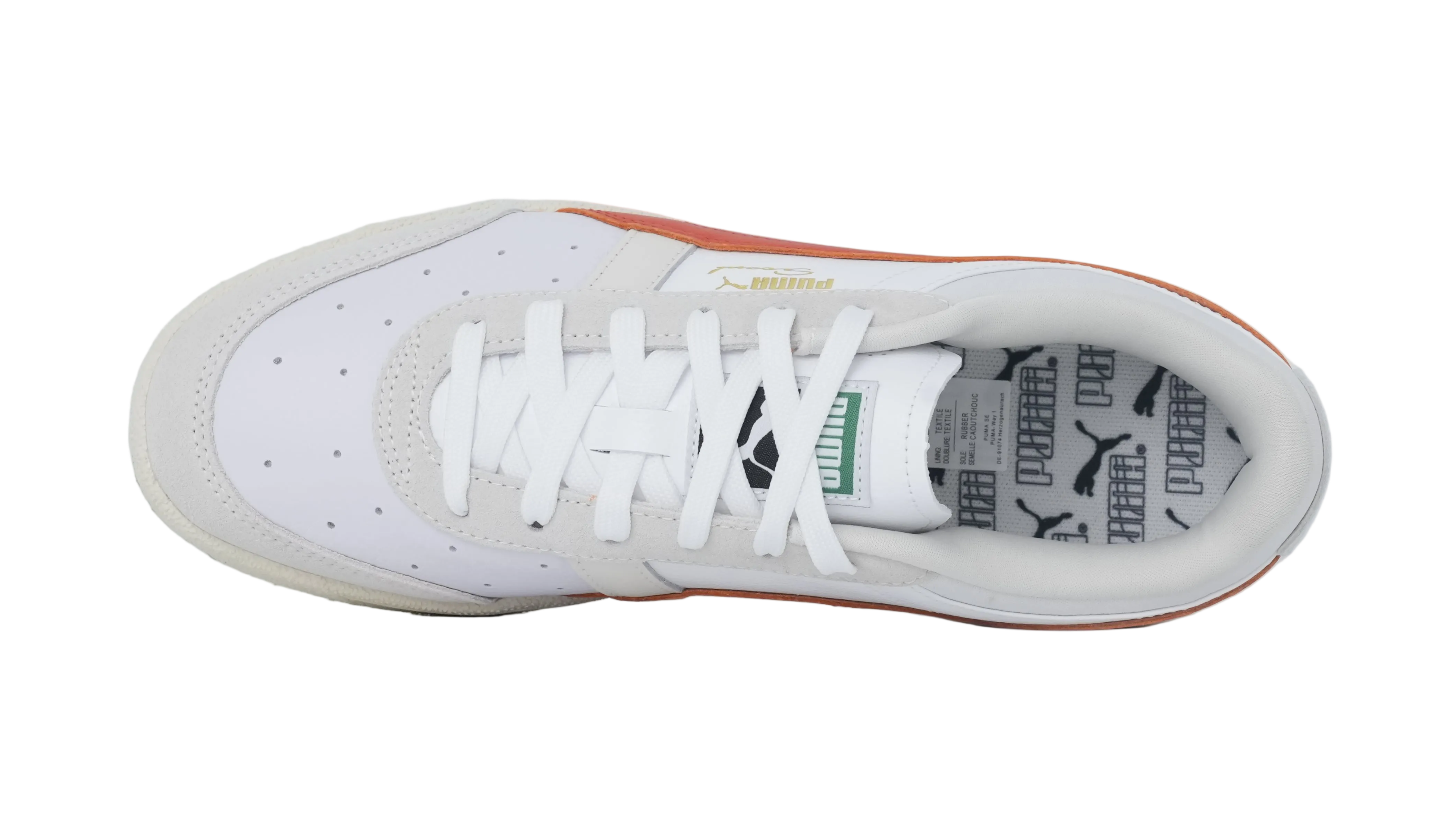 Seoul Leather White Red