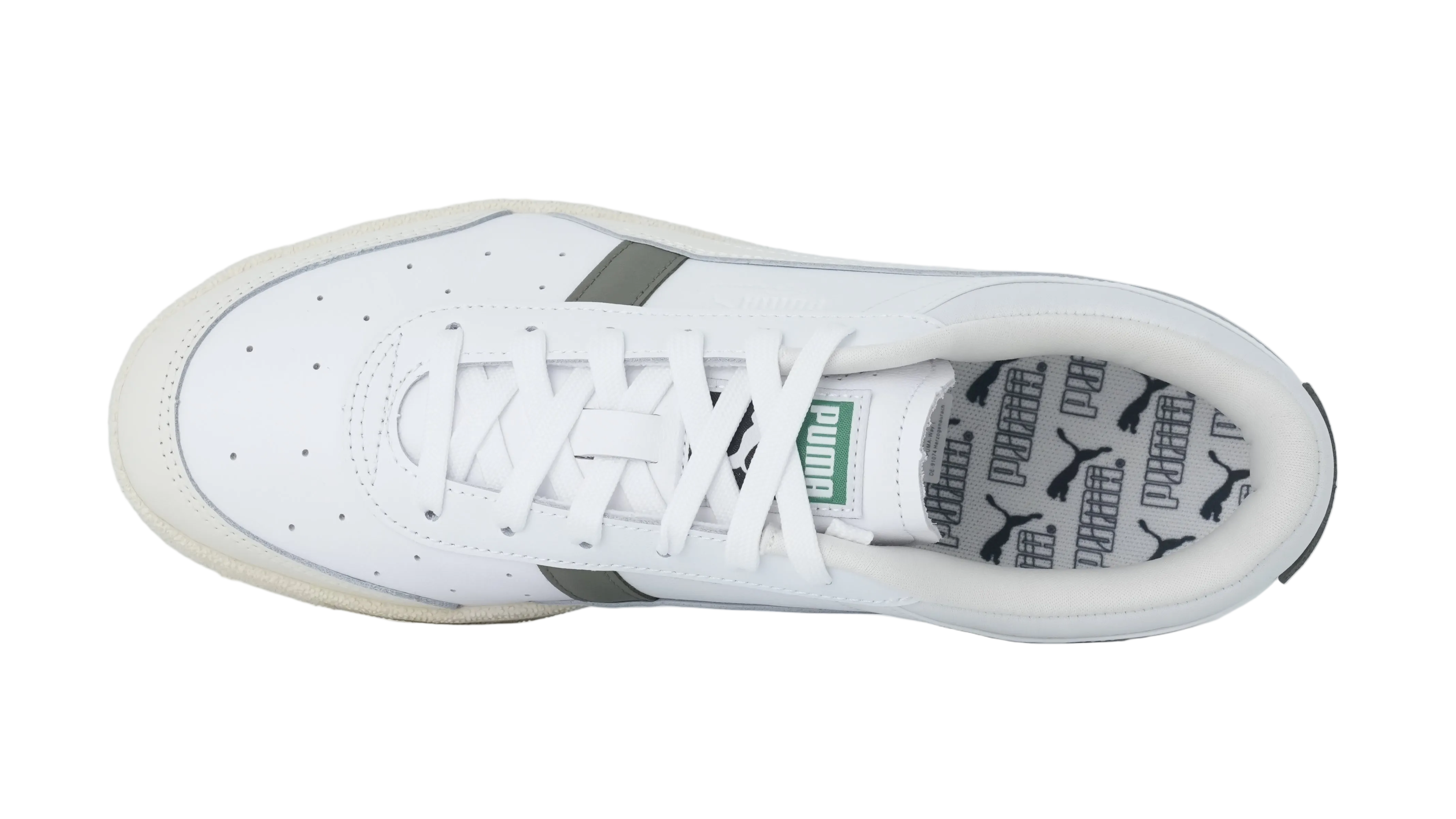Seoul Leather Triple White Olive