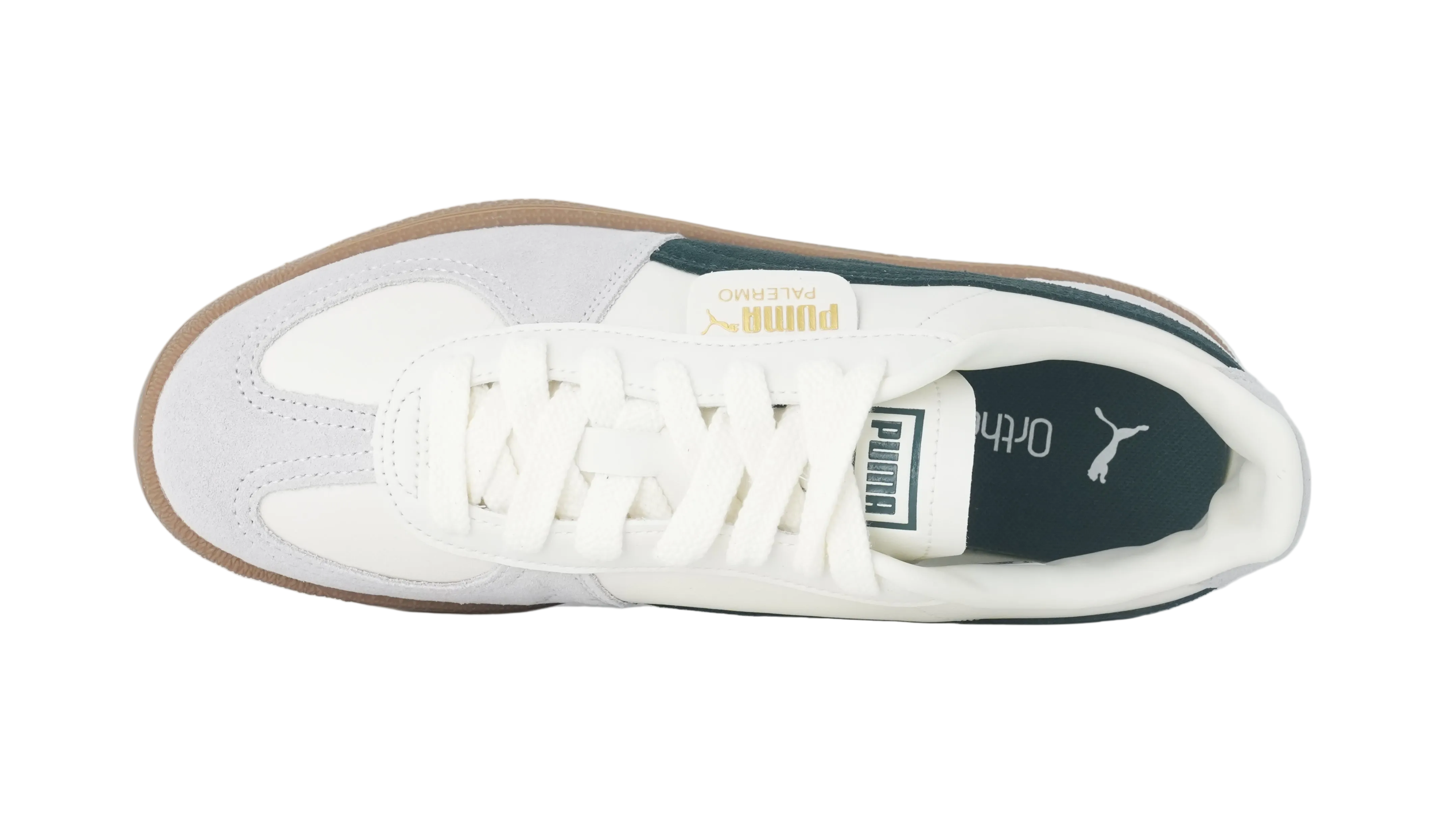 Palermo Leather Warm White Green Terrain