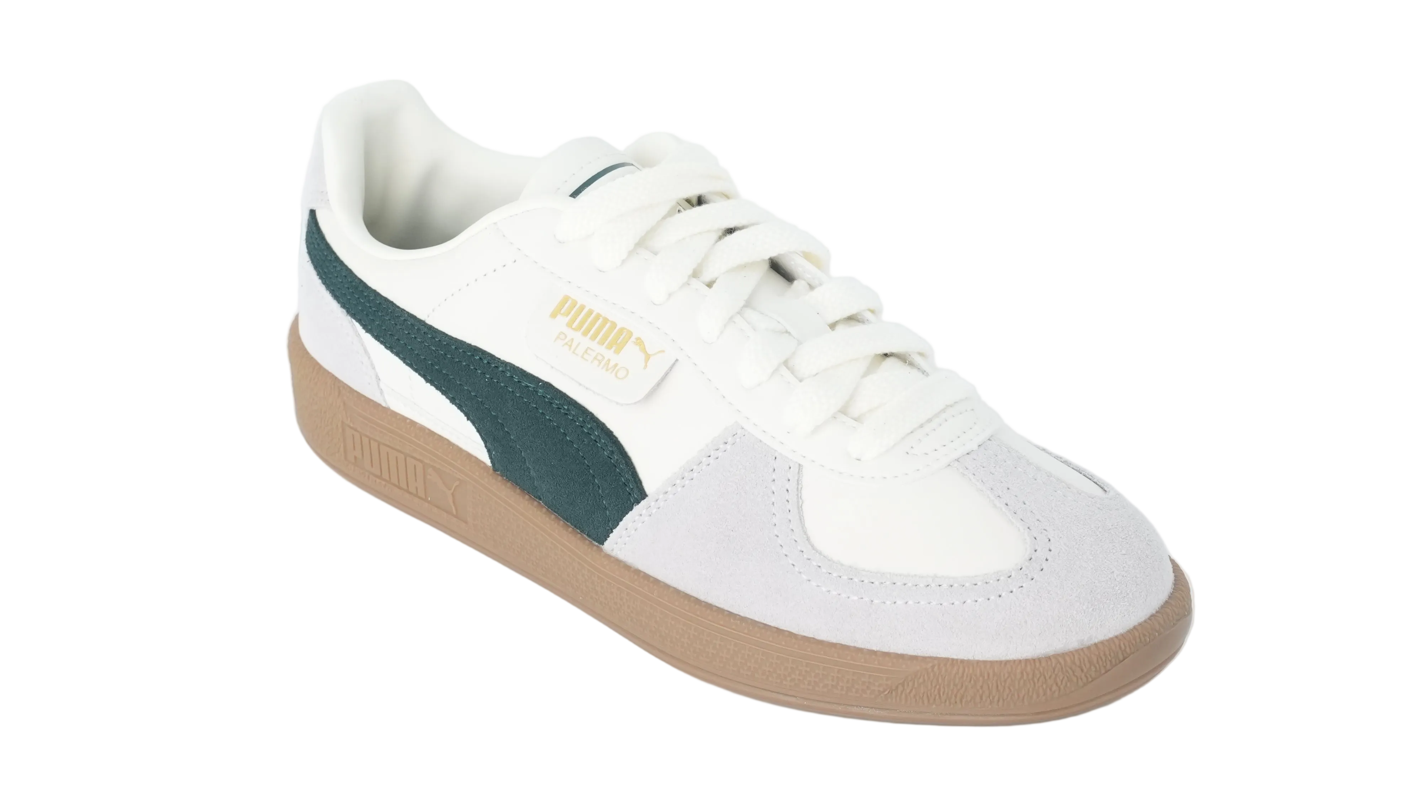 Palermo Leather Warm White Green Terrain