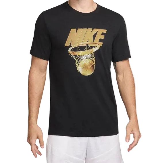 DriFIT Shirt Black Kaos Pria