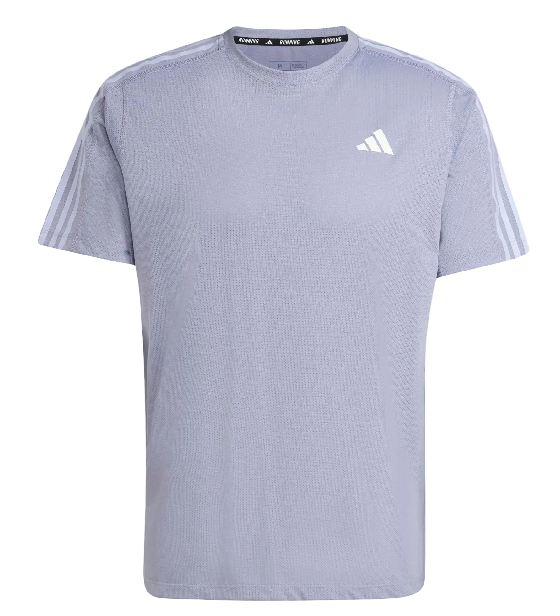 Own The Run 3 Stripe Shirt Silver Violet