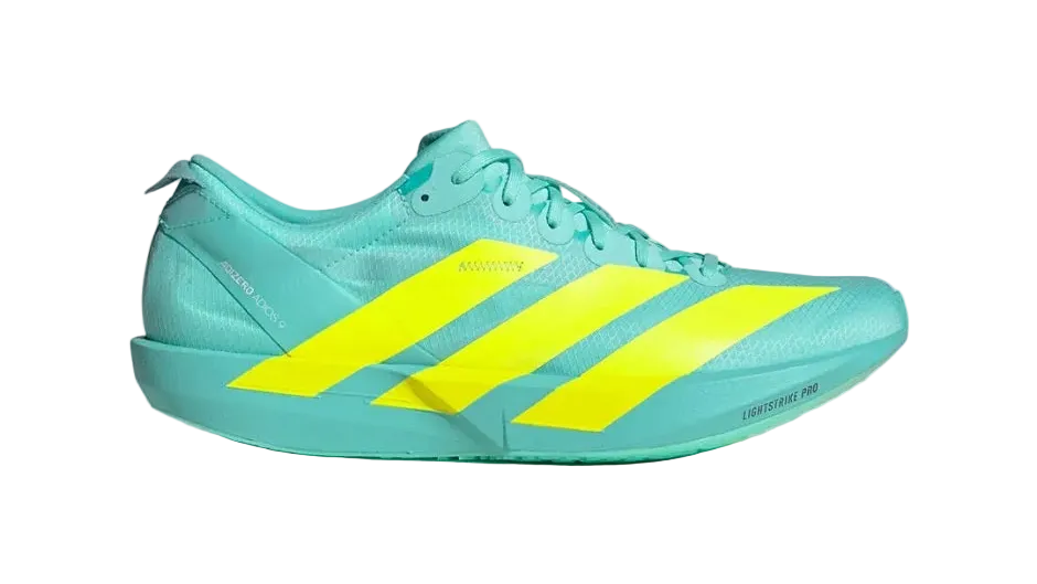 Adizero Adios 9 Flash Aqua Lucid Lemon