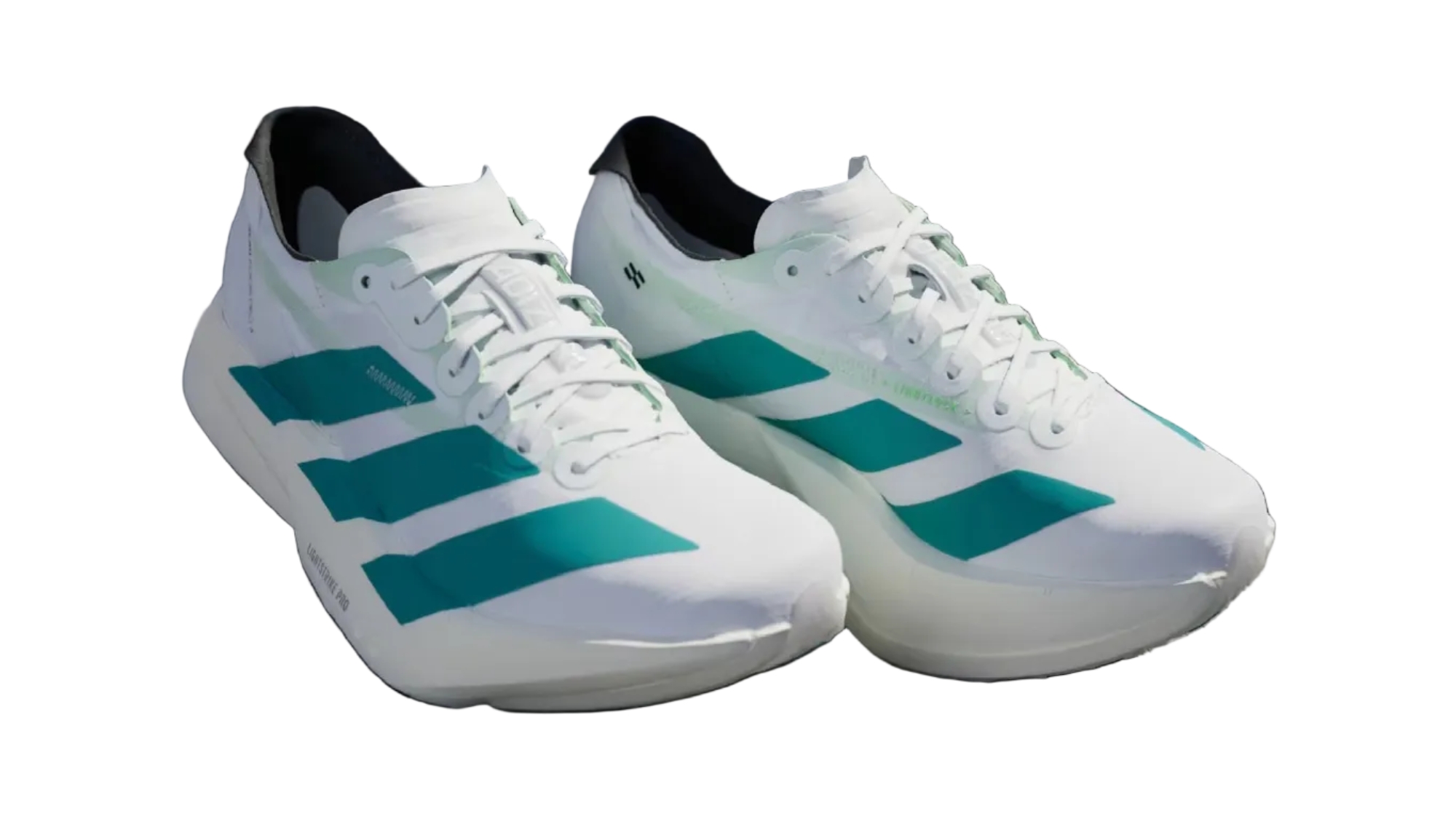 Adizero Adios Pro 4 White Pulse Teal Women