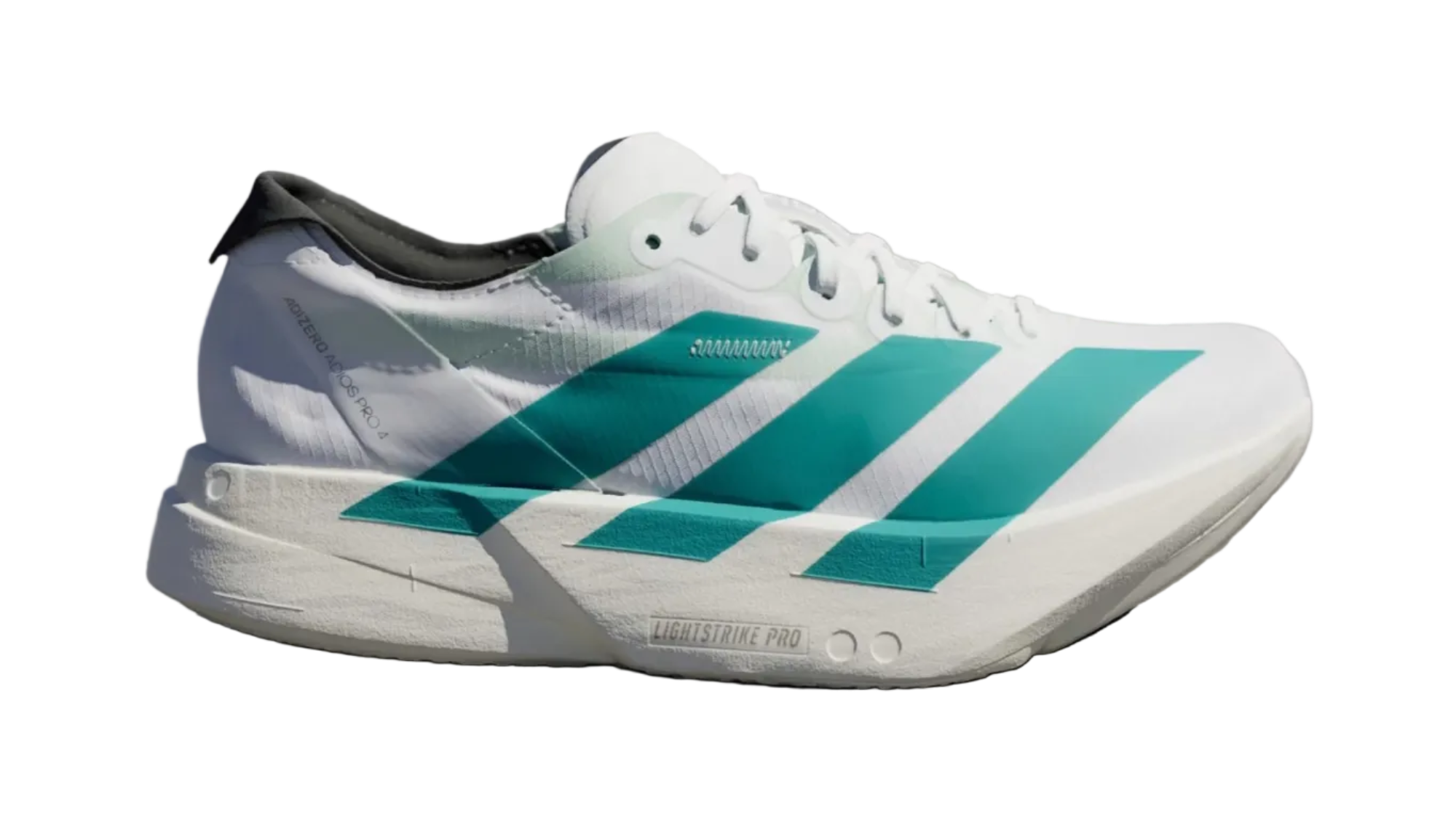 Adizero Adios Pro 4 White Pulse Teal Women