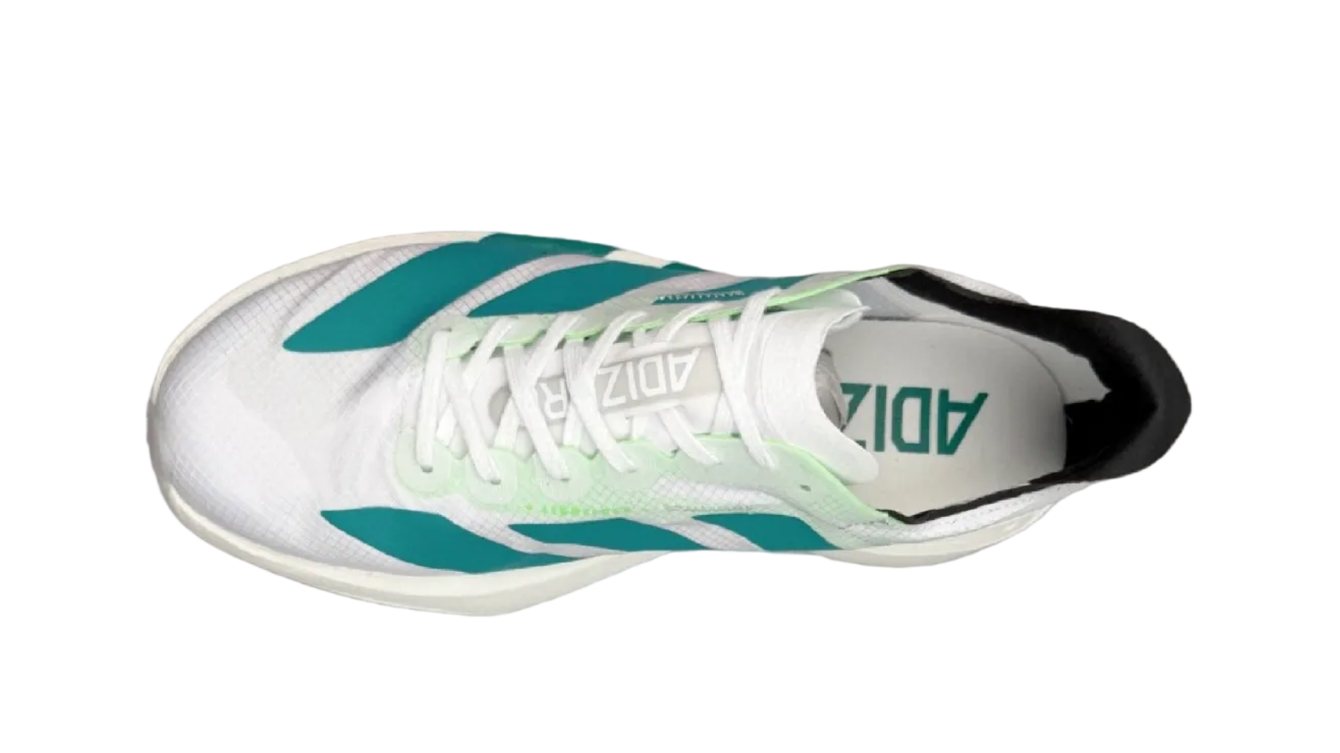Adizero Adios Pro 4 White Pulse Teal Women